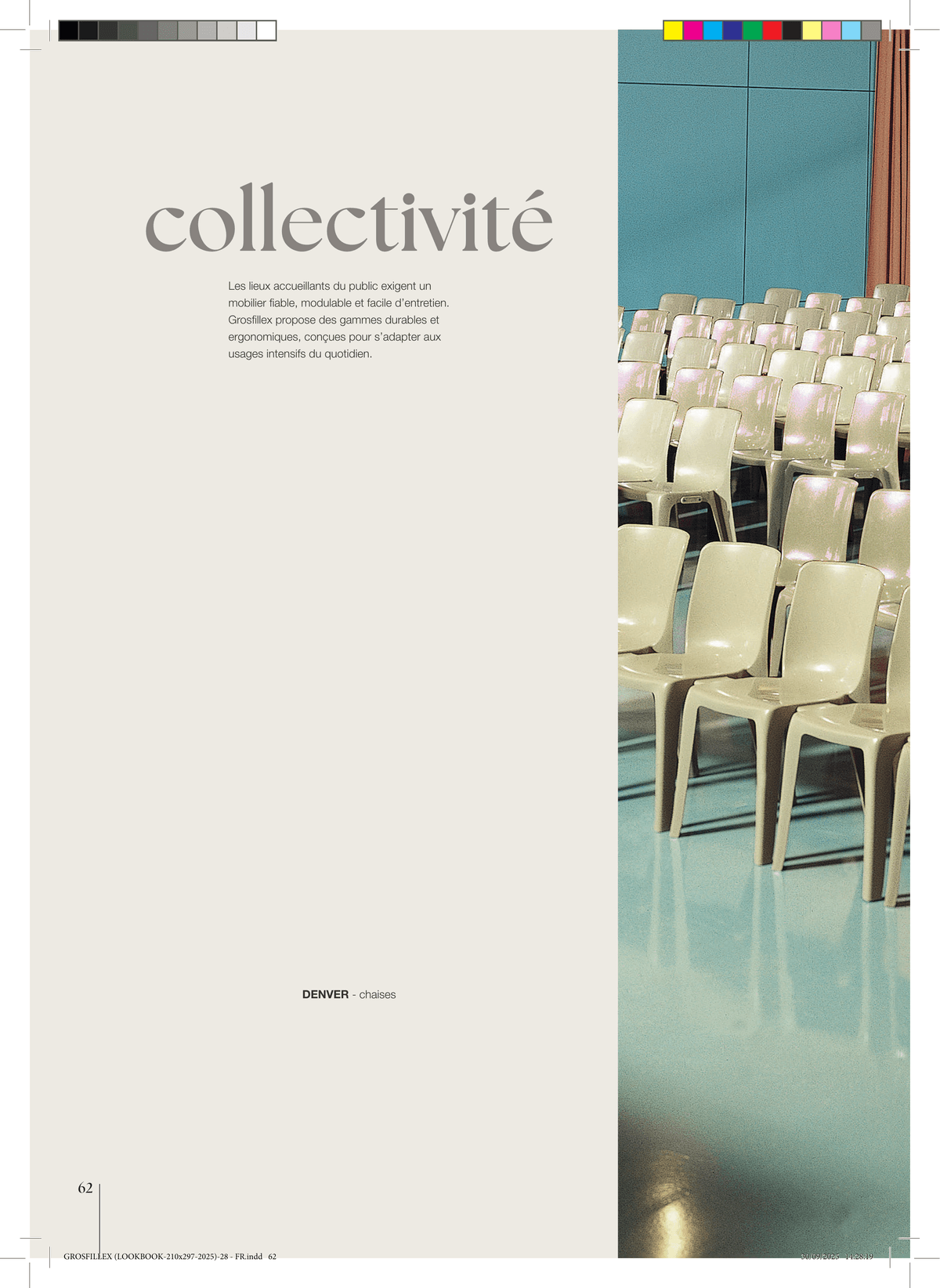 Mobilier collectivités haute performance — présentation gammes