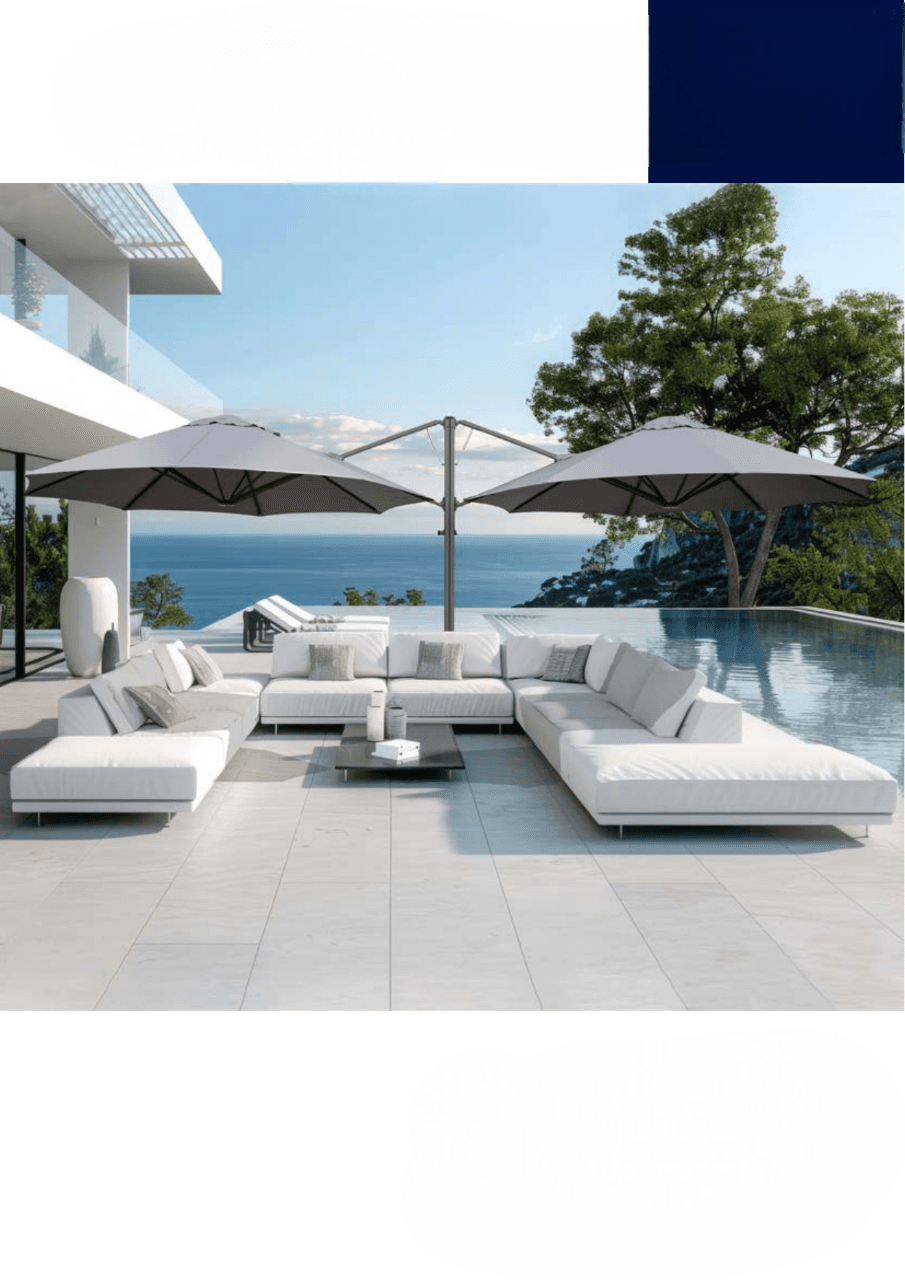 Parasols professionnels pour terrasses CHR