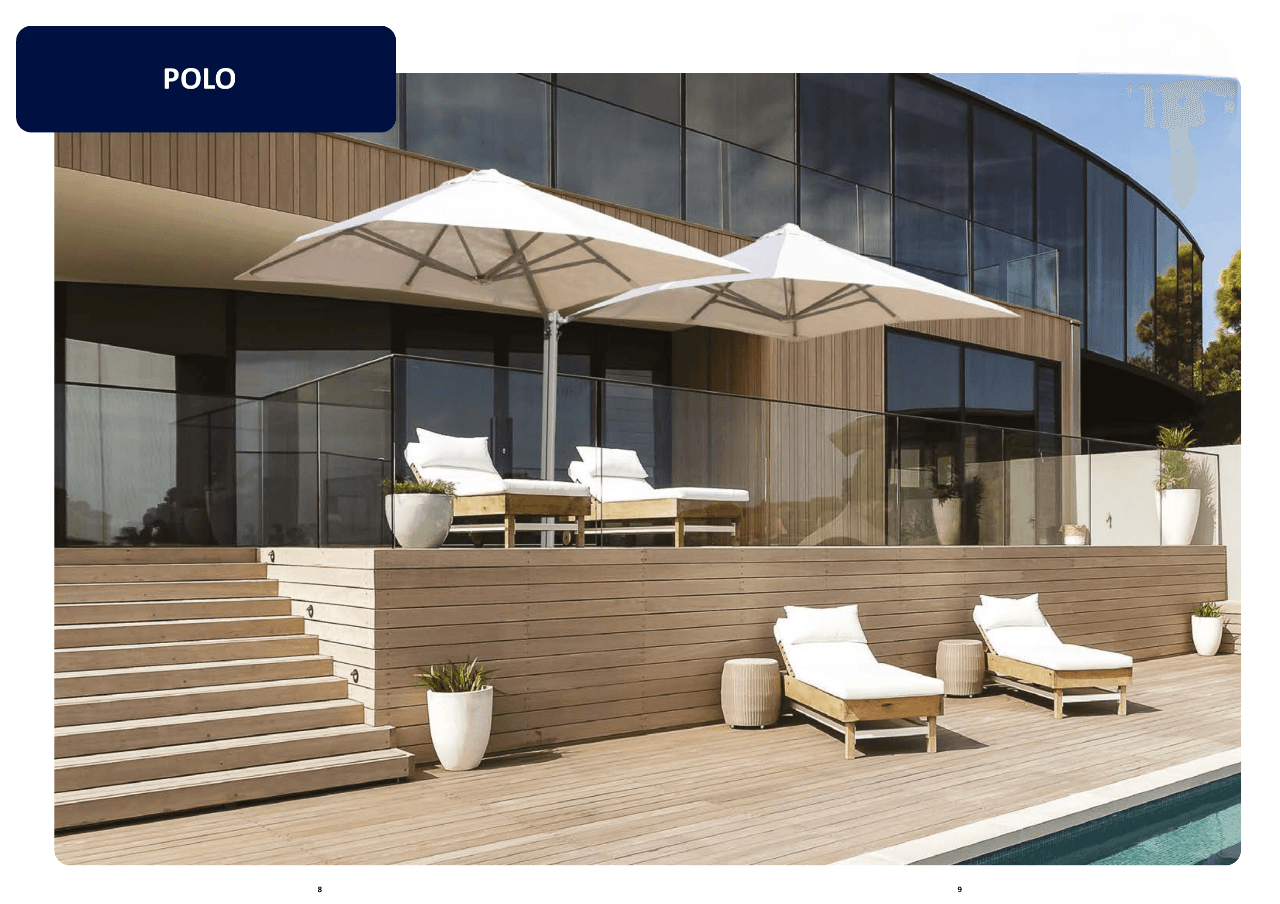 POLO — parasol professionnel