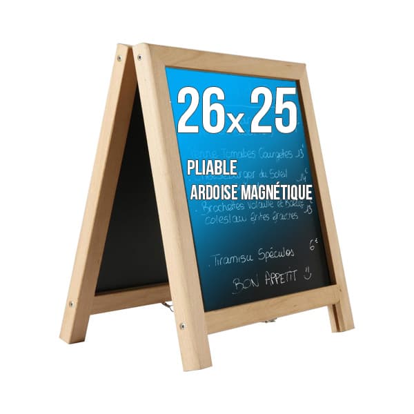 Chevalet de Table Ardoise 2 Faces